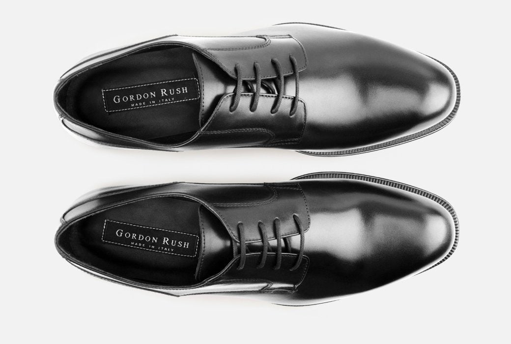 Gordon Rush Devin Derby Shoe Black Top View