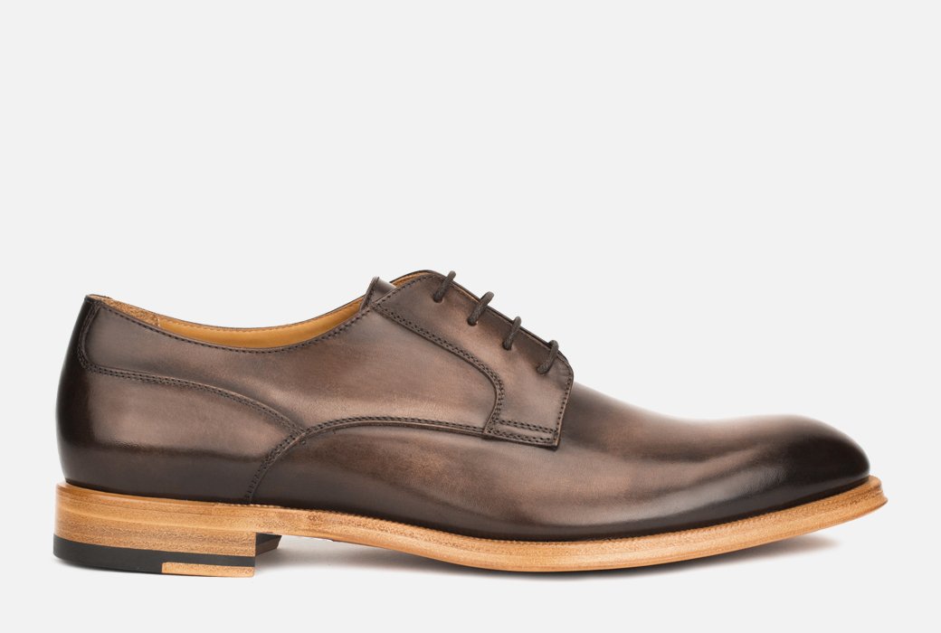 Gordon Rush Devin Derby Shoe Dark Brown Side View