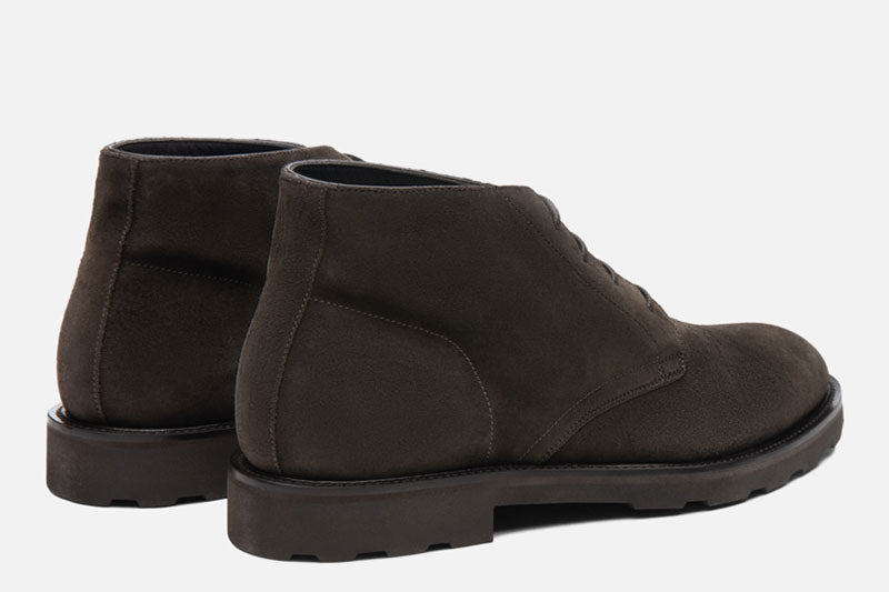 Gordon Rush Wesley Chukka Boot Dark Taupe Rear View Pair